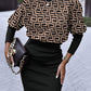 2022 Autumn Dresses For Women Geometric Print Long Sleeve Dress - Executive-Skincare