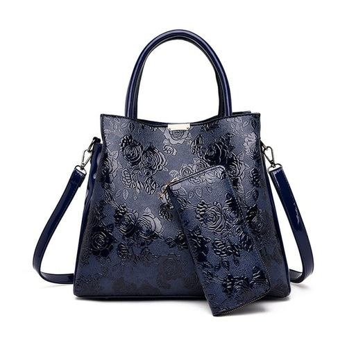 2022 New Brand Luxury Handbags Women Bags Designer Rose Print Tote Bag - Executive-Skincare