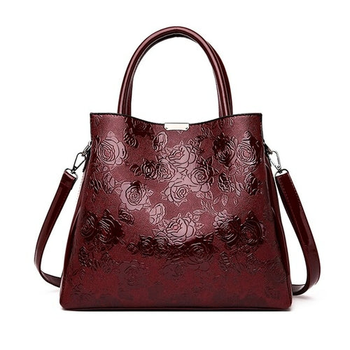 2022 New Brand Luxury Handbags Women Bags Designer Rose Print Tote Bag - Executive-Skincare