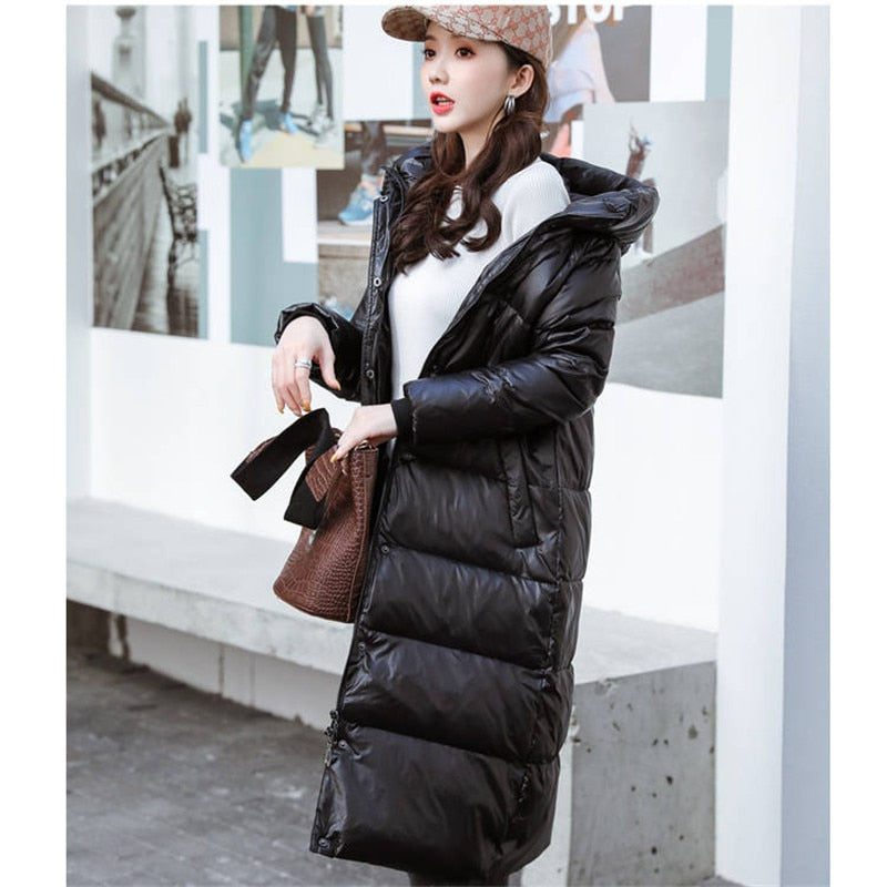 2022 Winter Down Cotton Jackets Women's Clothes Long Parkas Slim - Executive-Skincare