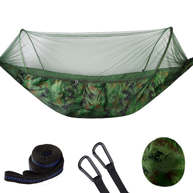 Fully Automatic Quick Opening Hammock With Mosquito Net - Executive-Skincare