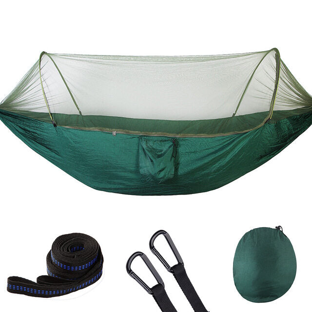 Fully Automatic Quick Opening Hammock With Mosquito Net - Executive-Skincare