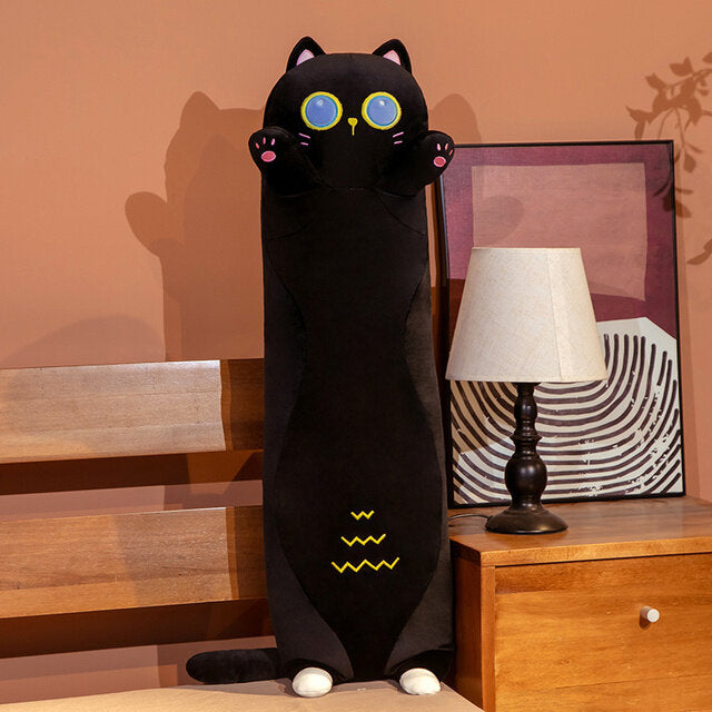 Cute Long Cat Stuffed Squish Plush Pillow - Executive-Skincare