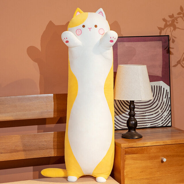 Cute Long Cat Stuffed Squish Plush Pillow - Executive-Skincare