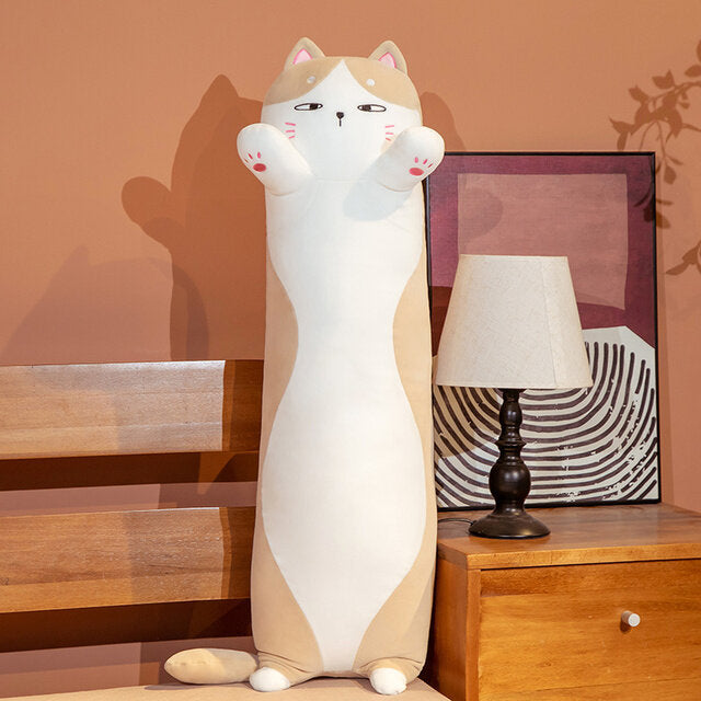 Cute Long Cat Stuffed Squish Plush Pillow - Executive-Skincare