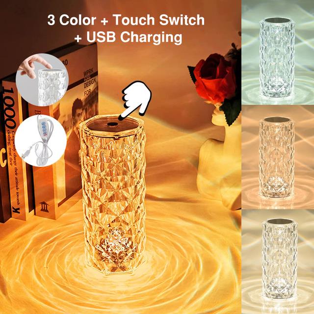 LED Crystal Table Lamp - Executive-Skincare