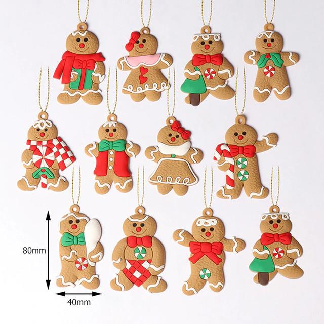 Gingerbread Christmas Pendant Xmas Tree Drop Ornament - Executive-Skincare