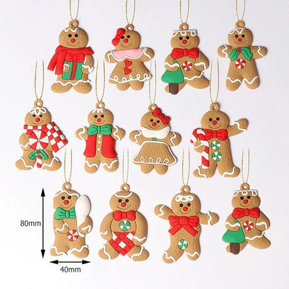 Gingerbread Christmas Pendant Xmas Tree Drop Ornament - Executive-Skincare