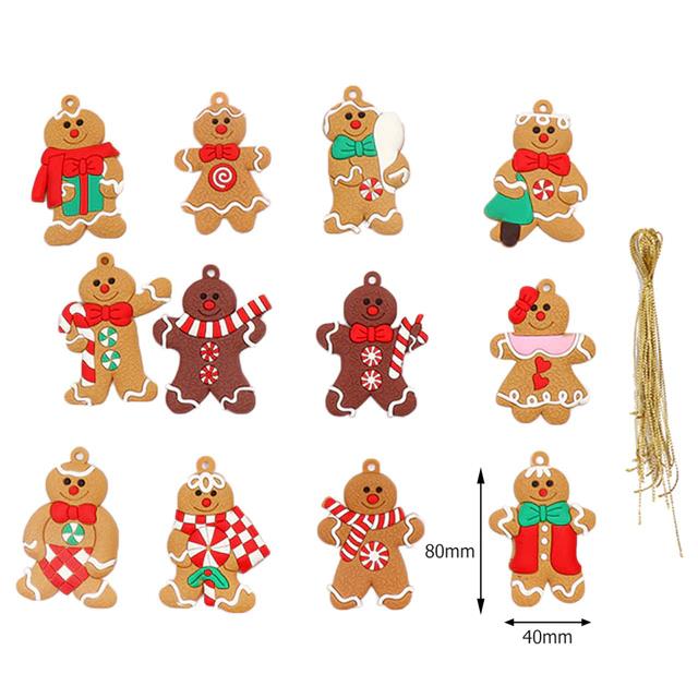 Gingerbread Christmas Pendant Xmas Tree Drop Ornament - Executive-Skincare