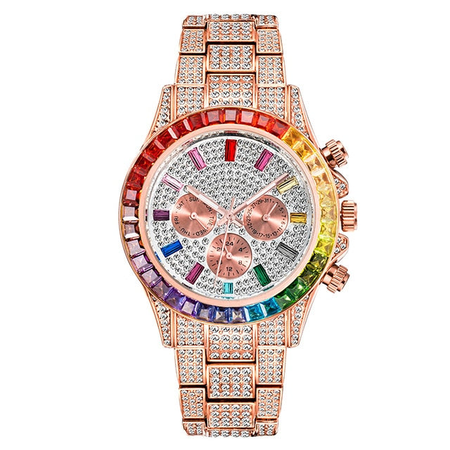 Men's Diamond Calendar Watches - Executive-Skincare