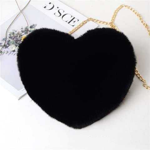 Love Bags For Women Plush Chain Shoulder Bags Valentine's Day Party Bag - Executive-Skincare