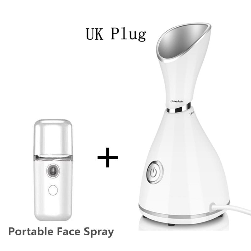 Face Steamer Machine SPA Sprayer Sauna Facial Humidifier Skin Care Facial Vaporizer Vapeur Visage Nebulizador Limpiador Digester - Executive-Skincare