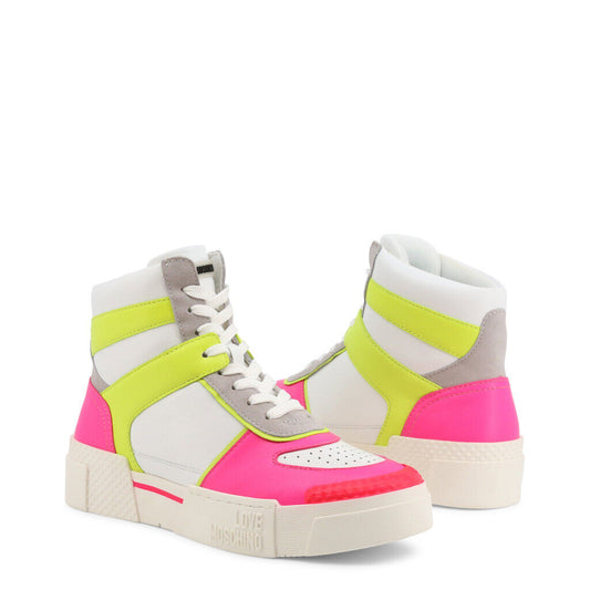 Neon Pink High Top Sneakers - Executive-Skincare