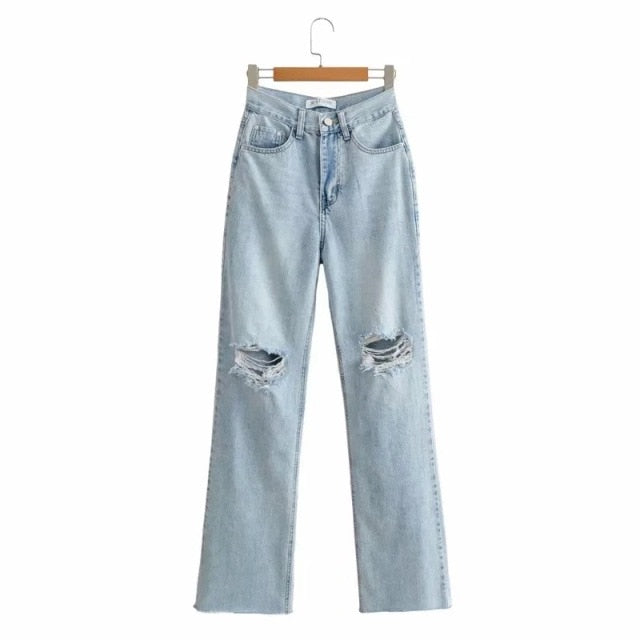 Ripped Flare Pants - Executive-Skincare