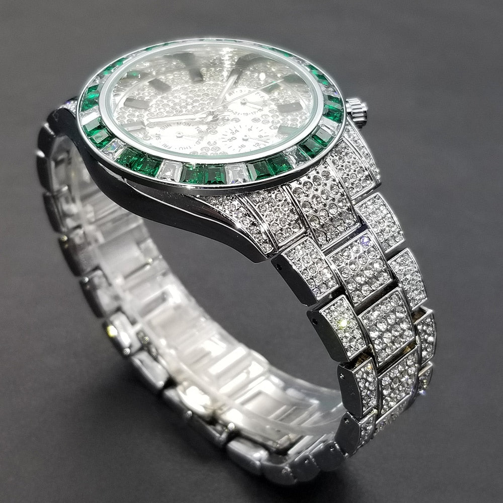 Men's Diamond Calendar Watches - Executive-Skincare