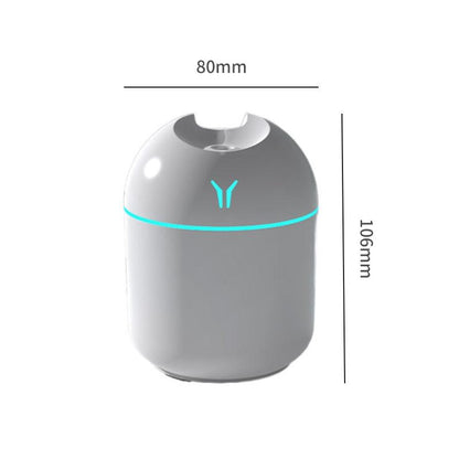 250ML Mini White Ultrasonic Air Humidifier Romantic Light USB Essential Oil Diffuser Car Purifier Aroma Anion Mist Maker With LE - Image #2