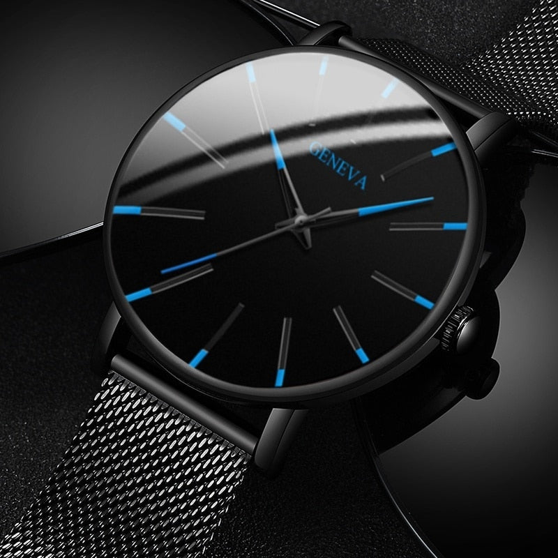 Minimalist Stainless Steel Mens Watch - Executive-Skincare