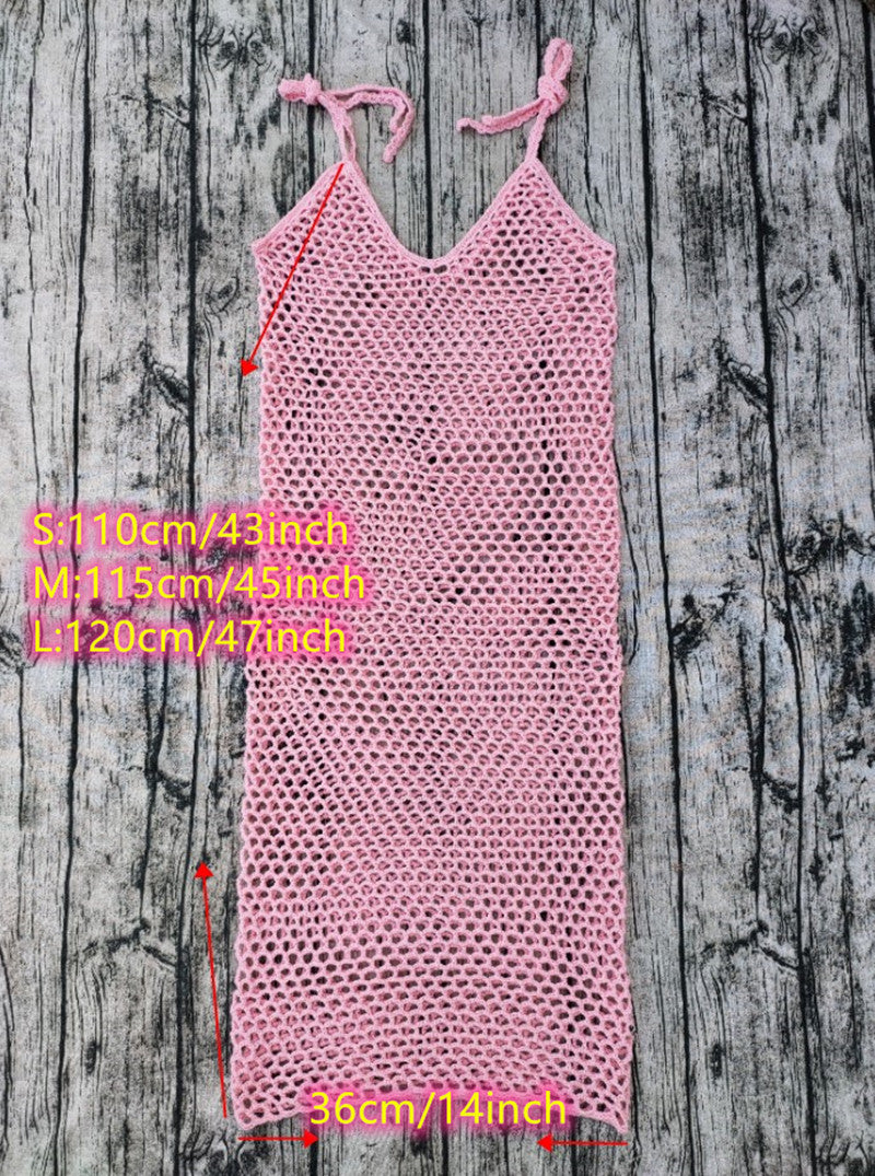 4  Color Summer Sleeveless Crochet Beach Dress - Executive-Skincare