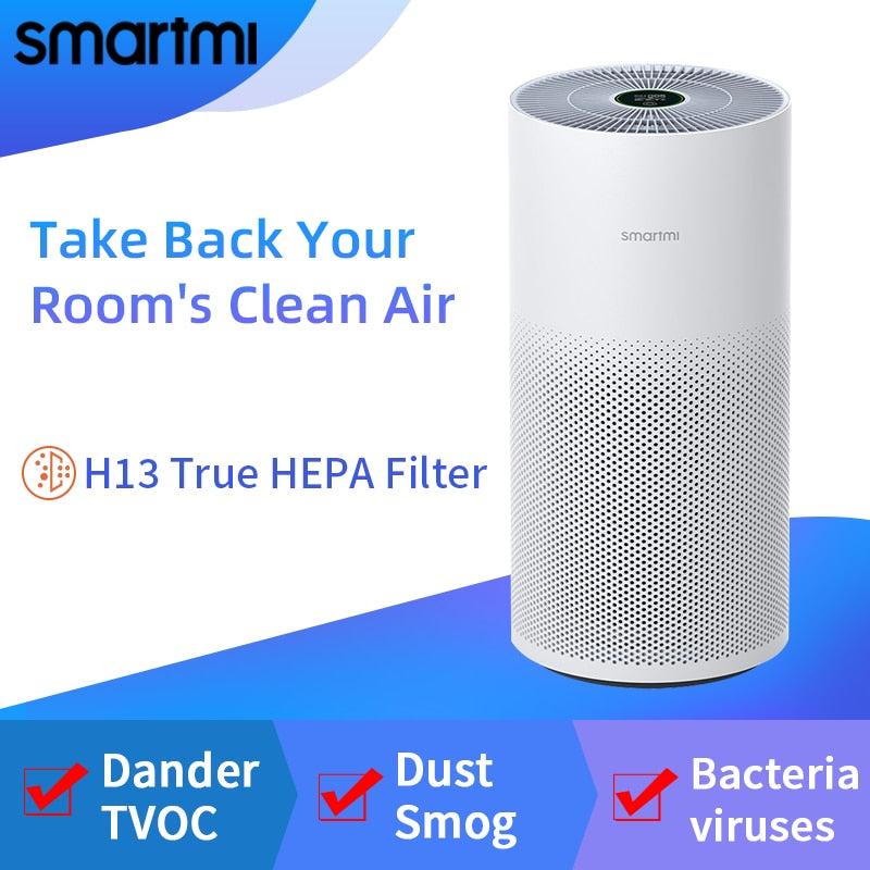 Smartmi HEPA Air Purifier KQJHQ01ZM for Home, Smart Air Cleaner, CADR 400m³/h, Remove Pet Odor Smoke Dust TVOC Pollen PM2.5 - Image #1