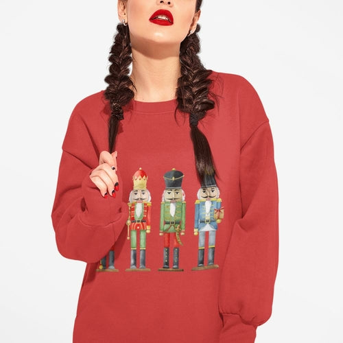 Womens Nutcracker Toy Soldiers Sweatshirt - Executive-Skincare