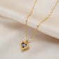 Ocean Heart Crystal Necklace - Executive-Skincare