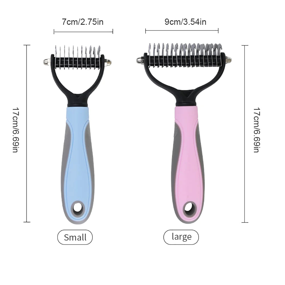 Dog Brush Pet Dog Hair Remover Cat Comb Grooming and Care Brush for Matted Long Hair and Short Hair Curly Dog Supplies