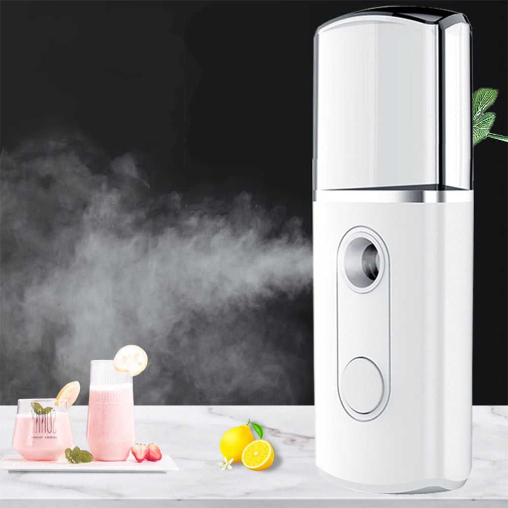 Mist Sprayer Mini 30ml Nano Portable Face Spray Facial Body  Steamer Moisturizing Skin Care Humidifier Instruments - Executive-Skincare