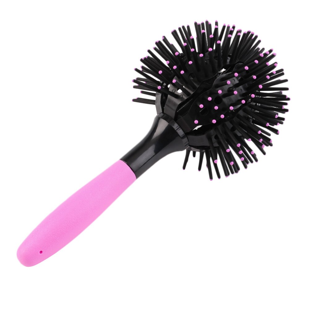 3d Round Hair Brushes Comb Salon Make Up 360 Degree Ball Blow Drying