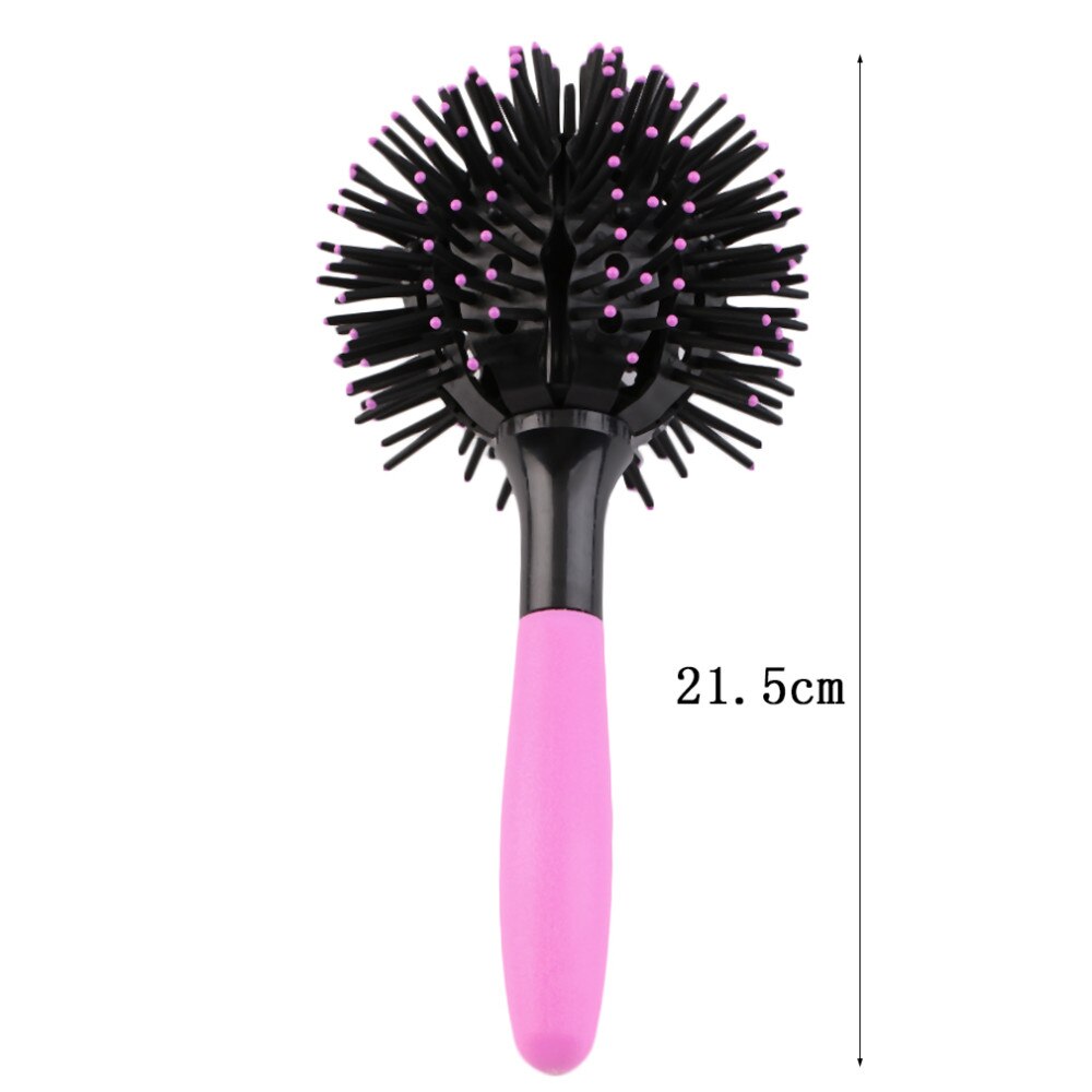 3d Round Hair Brushes Comb Salon Make Up 360 Degree Ball Blow Drying