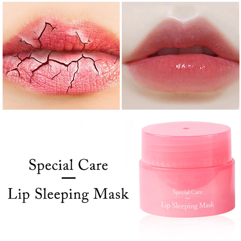 Lip Sleeping Mask Night Sleep Maintenance Moistened Lip Balm the Pink Lips Bleaching Cream Nourish Protect Lips Care 3G - Executive-Skincare