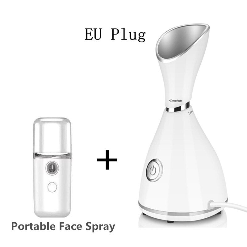 Face Steamer Machine SPA Sprayer Sauna Facial Humidifier Skin Care Facial Vaporizer Vapeur Visage Nebulizador Limpiador Digester - Executive-Skincare