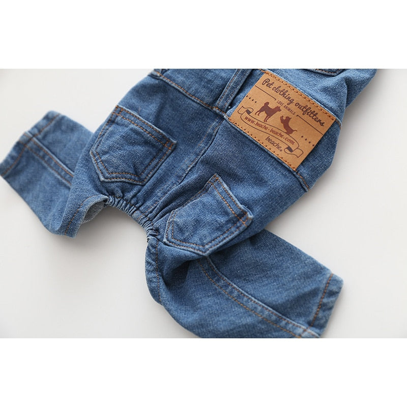 Blue Jeans Dog Overalls - Executive-Skincare