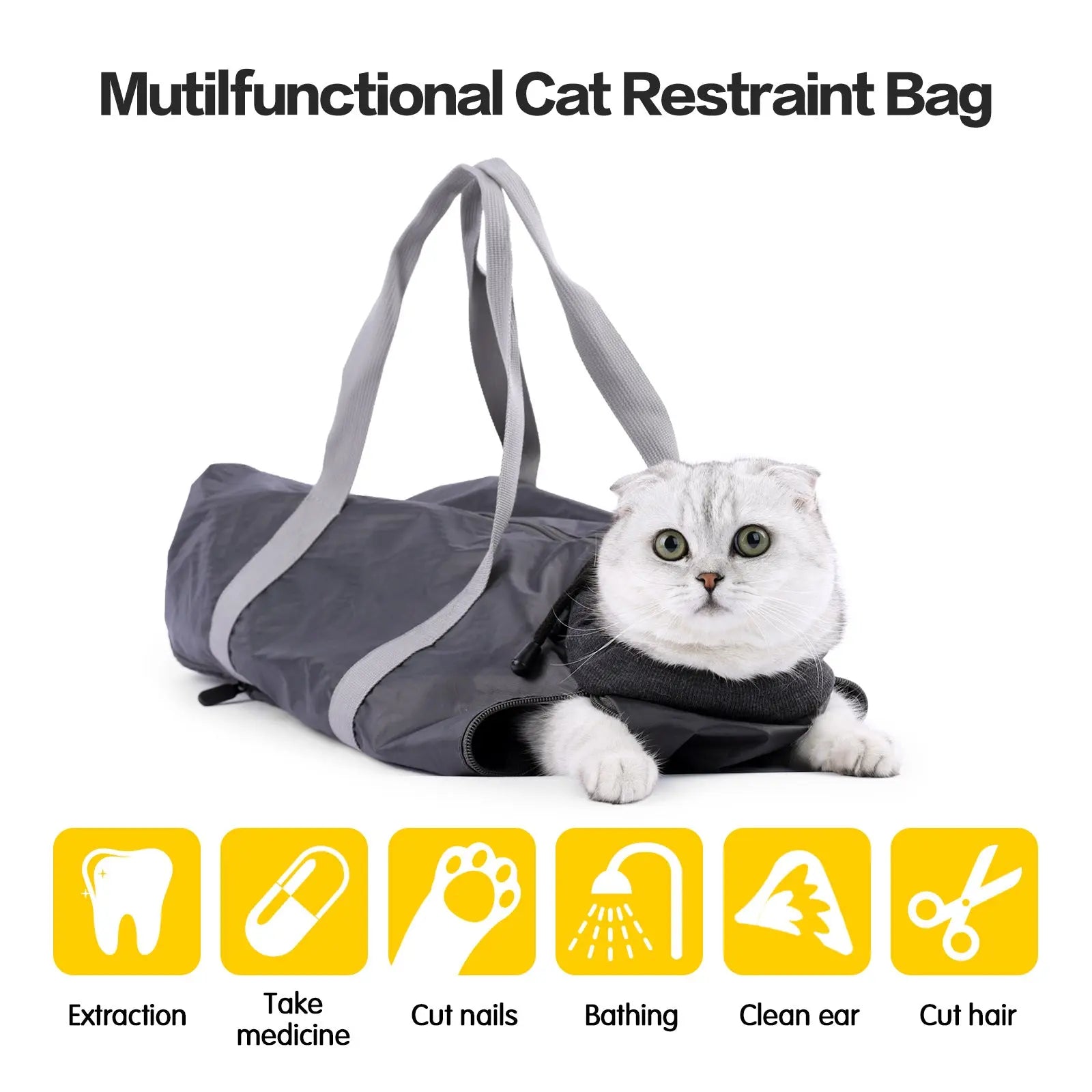 Cat Travel Bag Double Lined Anti Scratch And Bite Pet Bags - Executive-Skincare