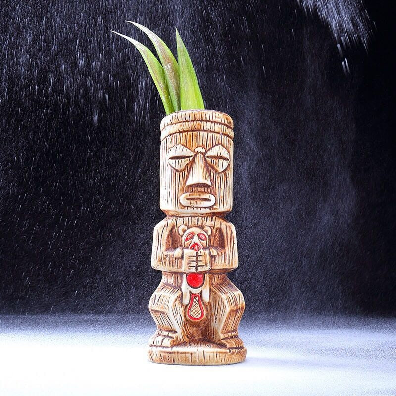 450ml Ceramic Tiki Mug Creative Porcelain Beer Wine Mug Cup Bar Tool - - Executive-Skincare