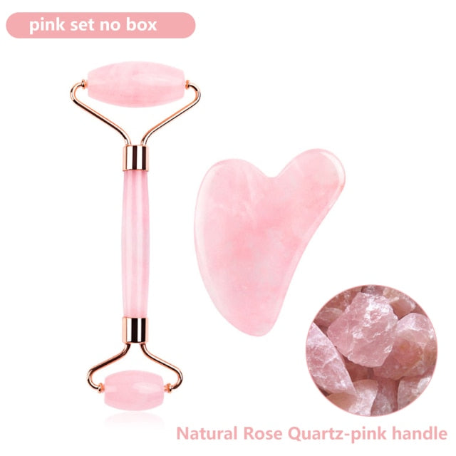 Natural Rose Quartz Jade Roller - Executive-Skincare