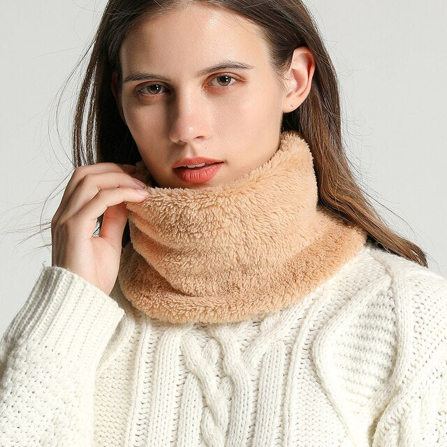 Solid Thick Plush Ring Scarf - Executive-Skincare