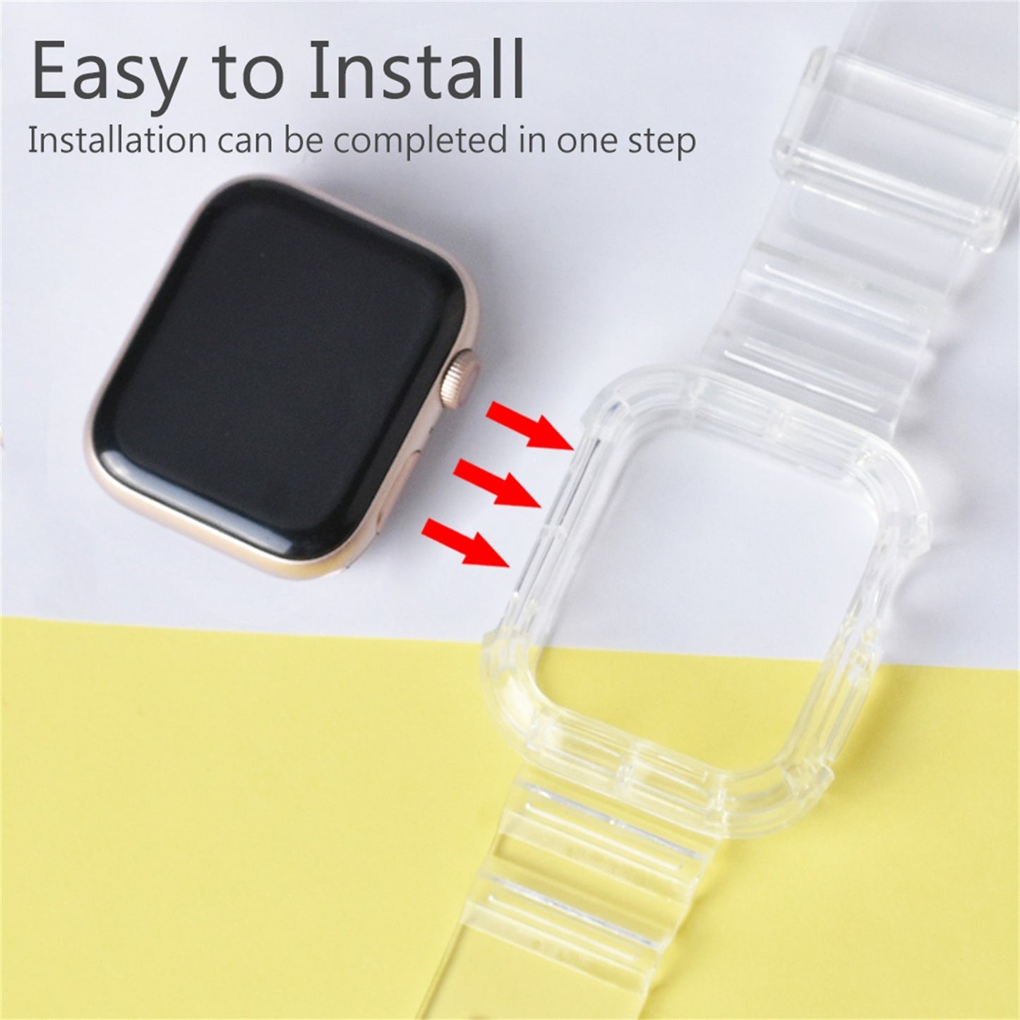 Sport Clear Band + Case for Apple Watch