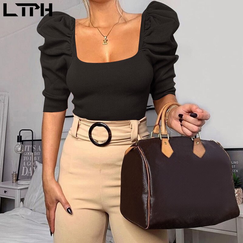 Puff Sleeves Blouse - Executive-Skincare