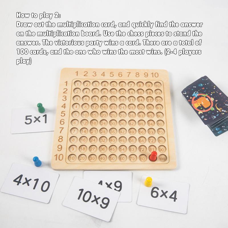 Wooden Montessori Multiplication Board Game - Executive-Skincare