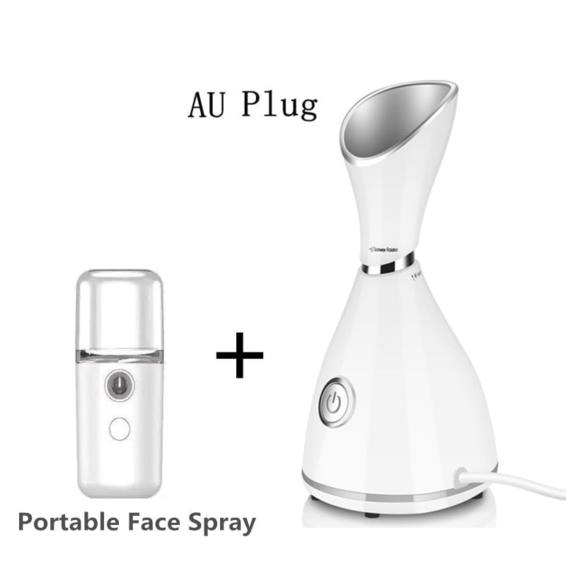 Face Steamer Machine SPA Sprayer Sauna Facial Humidifier Skin Care Facial Vaporizer Vapeur Visage Nebulizador Limpiador Digester - Executive-Skincare