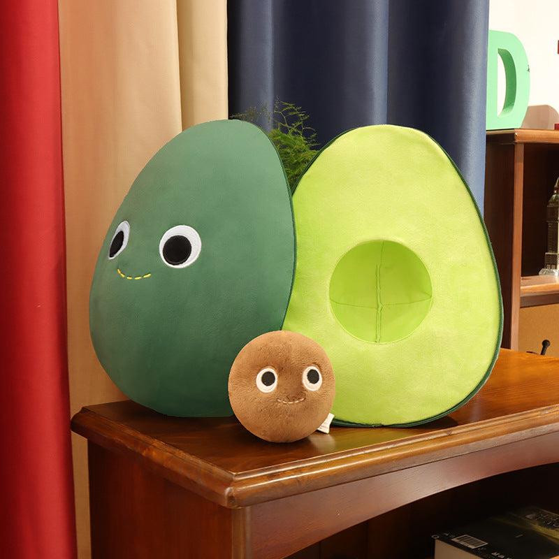 Cute Fruit Avocado Plush Toy Stuffed Doll Cushion - Executive-Skincare