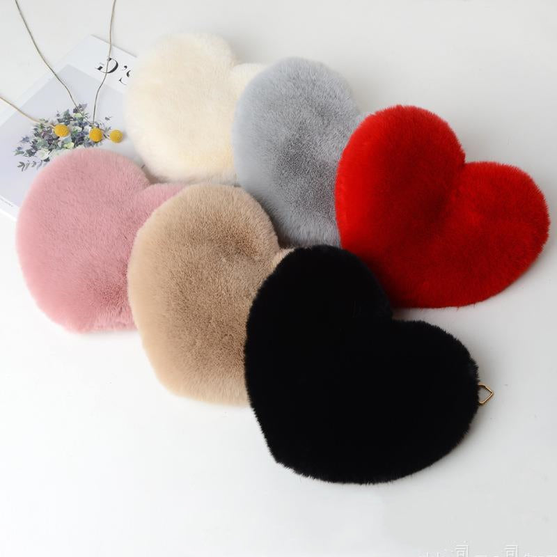 Love Bags For Women Plush Chain Shoulder Bags Valentine's Day Party Bag - Executive-Skincare