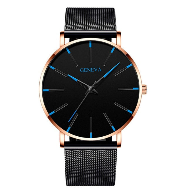 Minimalist Stainless Steel Mens Watch - Executive-Skincare