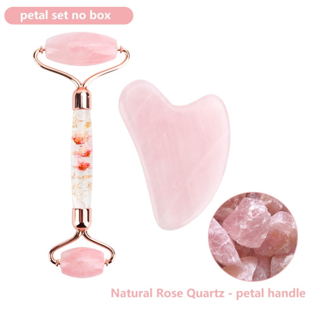 Natural Rose Quartz Jade Roller - Executive-Skincare