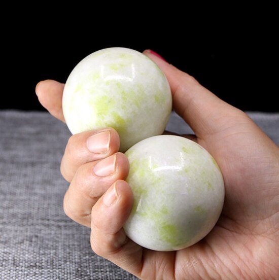 50mm Natural Jade Baoding Balls - Executive-Skincare