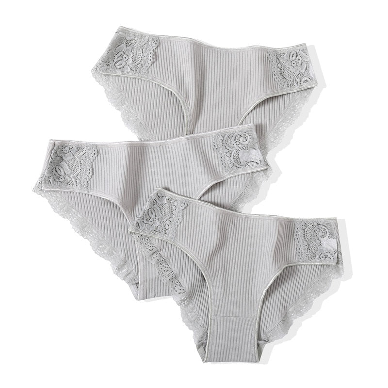 Cotton Panty 3Pcs/lot Solid Women's Panties - Executive-Skincare