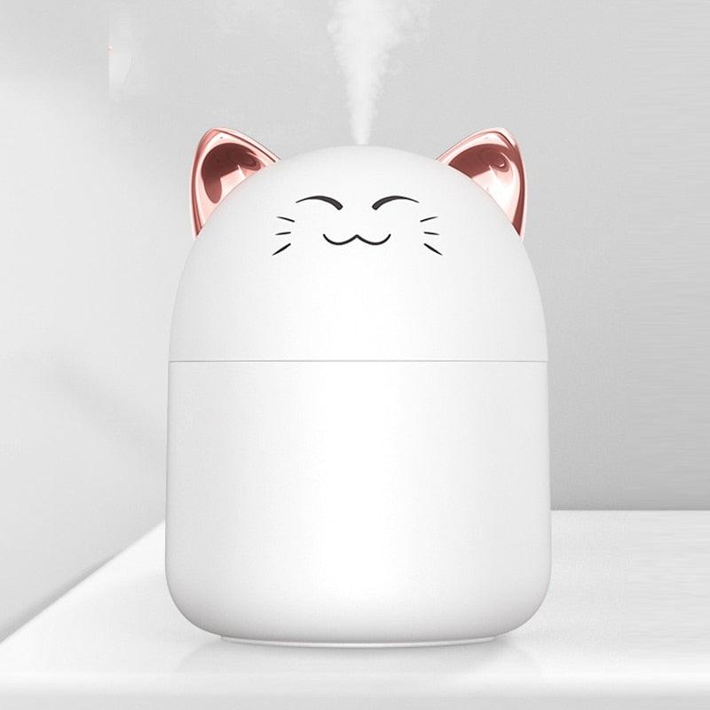 New Desktop Humidifier With Colorful Atmosphere Light 250ml Capacity Cold Mist Aroma Diffuser Home Bedroom Humidifier Purifies - Image #3