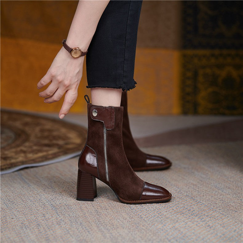 Fashion High Heel Martin Boots Fashion - Executive-Skincare