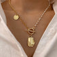 Vintage Geometric Coin Pendant Necklaces Jewelry - Executive-Skincare