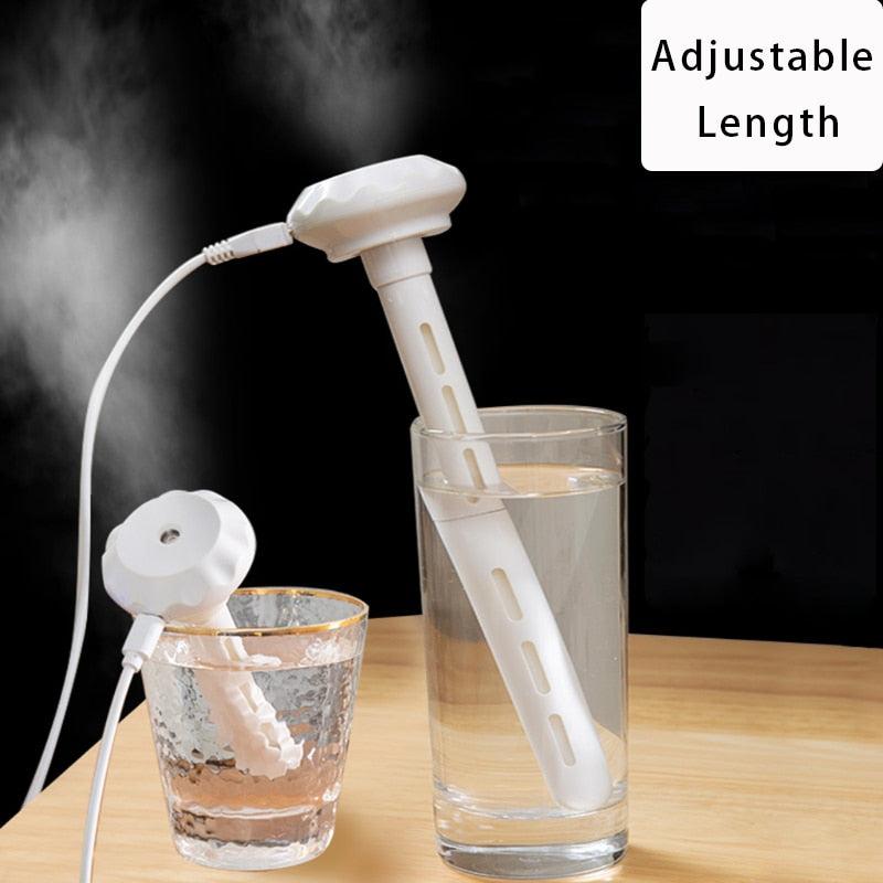 USB Mini Ultrasonic Air Humidifier LED Lamp USB Essential Oil Diffuser Car Purifier Aroma Anion Mist Maker With Romantic Light - Image #1